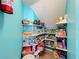 Organized pantry with ample shelving and storage containers for optimal organization at 2147 Whitfield Ln, Orlando, FL 32835