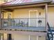 A cozy condo balcony with comfortable seating and a small table at 232 Afton Sq # 201, Altamonte Springs, FL 32714