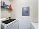 Practical laundry area equipped with modern, front-load washer and dryer for convenience at 232 Afton Sq # 201, Altamonte Springs, FL 32714