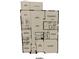 First floor plan featuring bedrooms, kitchen, dining room, and garage at 2983 Park Meadow Dr, Apopka, FL 32703