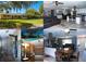 Collage showcasing the property's exterior, kitchen, bath, and pool at 36019 Clear Lake Dr, Eustis, FL 32736
