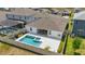 A beautiful backyard with a sparkling pool and spa, perfect for relaxing and entertaining at 4779 Cragmere Loop, Clermont, FL 34711