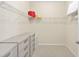 Walk-in closet featuring wire shelving, drawers, and ample storage space at 5108 Creekside Park Ave, Orlando, FL 32811