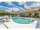 Backyard pool and patio area for outdoor entertainment and recreation at 5836 Goldenwood Dr, Orlando, FL 32817