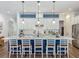Bright kitchen showcasing an island with pendant lighting and seating at 7748 Four Seasons Blvd, Kissimmee, FL 34747