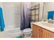 Full bath with tub, shower, and vanity at 141 Campanello Ct, Daytona Beach, FL 32117