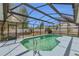 Enclosed pool with a clear view of the spacious backyard, perfect for outdoor enjoyment at 5091 Plymouth Turtle Cir, St Cloud, FL 34772