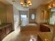 Luxurious bathroom features a soaking tub, dual vanities, and a walk-in shower with glass block accents at 708 Palenci Ct, Winter Springs, FL 32708