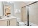 The bathroom offers a single vanity and glass enclosed shower at 7644 Fairfax Dr, Kissimmee, FL 34747