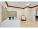 Luxurious main bathroom with a corner jacuzzi tub, mosaic tile accents, and neutral decor at 32510 Wolf Branch Ln, Sorrento, FL 32776