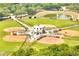 Aerial view of a community baseball park featuring well-maintained fields and central facilities for sports and leisure at 819 Haulover Dr, Altamonte Springs, FL 32714