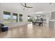 Bright living space with tile floors, fan, natural light and backyard access at 16124 Azure Key St, Winter Garden, FL 34787