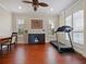 Bright office space featuring hardwood floors and ample natural light at 2365 Sterling Creek Pkwy, Oviedo, FL 32766