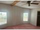 Bedroom featuring light walls, carpeted floors, ceiling fan, and natural light at 3009 Manatee Rd, Tavares, FL 32778