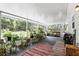 Spacious covered patio filled with lush plants creating a serene outdoor living space at 368 E Chelsea St, Deland, FL 32724