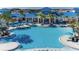 Expansive aerial view of the resort style community pool and amenities at 3806 Lana Ave, Davenport, FL 33897