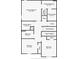 Floor plan of second floor layout highlighting primary bedroom, bathroom, laundry room, and two additional bedrooms at 4801 Apple Blossom Ln, St Cloud, FL 34771