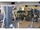 A gym room with treadmills, weights and fitness equipment for residents to use at 550 Las Fuentes Dr, Kissimmee, FL 34746