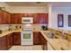 Bright kitchen featuring granite countertops, stainless steel sink, and matching appliances at 8000 Tuscany Way # 4408, Davenport, FL 33896