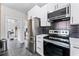 Well-equipped kitchen featuring stainless steel appliances and sleek design at 1017 Florida Ave, St Cloud, FL 34769
