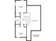 Floor plan view showing the layout of the upper level, including bedrooms, bathroom, and open-to-below area at 127 Lake Emma Cove Dr # 127, Lake Mary, FL 32746