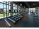 Modern fitness center featuring treadmills and various exercise equipment with natural light at 2009 Tropical Palms Cir, Kissimmee, FL 34747