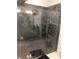 Modern bathroom shower with glass door and marble tile at 2300 Painter Ln, Kissimmee, FL 34741