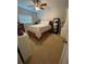 Bedroom with ceiling fan, window, carpeted floor, bed, and full length mirror at 3327 Toasy Dr, Orlando, FL 32806