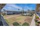 Community aerial view highlighting the shared pool and surrounding residential buildings at 5505 Hernandes Dr # 204, Orlando, FL 32808