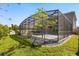 Screened pool showcasing lush backyard landscaping and ample space for outdoor living at 618 Crownclover Ave, Orlando, FL 32828
