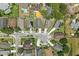 Neighborhood aerial view, highlighting the property's location in a residential area with easy access to amenities at 9915 Kona Isle Ct, Orlando, FL 32817