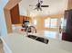 Kitchen featuring stainless appliances and marble countertops at 10235 Summer Elm Ave, Clermont, FL 34711