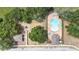 Overhead view of community amenities including pool, playground and covered area at 1539 Wynell St, St Cloud, FL 34771