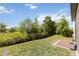 Lush green backyard with wooded view and patio at 1539 Wynell St, St Cloud, FL 34771