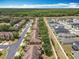 Aerial community view showcases well-maintained neighborhood with homes and lush tree-lined streets at 2744 Calabria Ave, Davenport, FL 33897