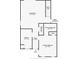 First floor plan featuring living room, kitchen, primary bedroom, bathroom and foyer at 2744 Calabria Ave, Davenport, FL 33897
