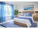 Serene bedroom with bright natural light, blue accents, and stylish decor at 337 Giovani Blvd, Clermont, FL 34715