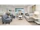 Cozy living room with neutral tones, comfortable seating, and an abundance of natural light at 3777 Sw 130Th Loop, Ocala, FL 34473