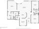 Detailed floor plan highlighting the layout of the home, including room dimensions and locations at 4557 Ranunculus St, Haines City, FL 33844