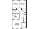 Upstairs floorplan featuring three bedrooms and two bathrooms, including an owner's suite with a private bath at 652 Pothos St, Apopka, FL 32703