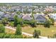 An elevated shot highlighting residences with screened-in pools and picturesque community landscaping at 9405 Bordet Ct, Orlando, FL 32827