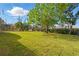 Large backyard featuring healthy lawn and privacy fence at 11508 Delwick Dr, Windermere, FL 34786
