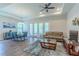 Inviting living room with hardwood floors, neutral paint, and a view of the backyard at 1598 Whitewood Ct, Kissimmee, FL 34747