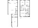 Detailed floor plan showcasing the layout of the two-story home, including bedrooms, bathrooms, and living spaces at 16518 Brook Springs Aly, Winter Garden, FL 34787