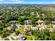 The community aerial showcases homes, lush tree coverage, and nearby access roads at 1724 Cottonwood Creek Pl, Lake Mary, FL 32746