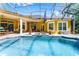 Beautiful in-ground screened pool with integrated spa and ample deck space at 1724 Cottonwood Creek Pl, Lake Mary, FL 32746