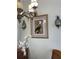 Dining room with decorative pineapple chandelier and tropical-themed wall art and decor at 2348 Silver Palm, Kissimmee, FL 34747