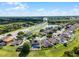 Scenic aerial view of the property, displaying a beautiful community, nearby pond, and major highway at 2411 Sabastian St, Mount Dora, FL 32757