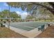 Outdoor shuffleboard courts featuring multiple lanes and comfortable seating, ideal for recreational activities and community engagement at 25057 Riverwalk Dr, Leesburg, FL 34748