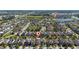This is an aerial view showing the location of a home in a residential community at 2790 Monticello Way, Kissimmee, FL 34741